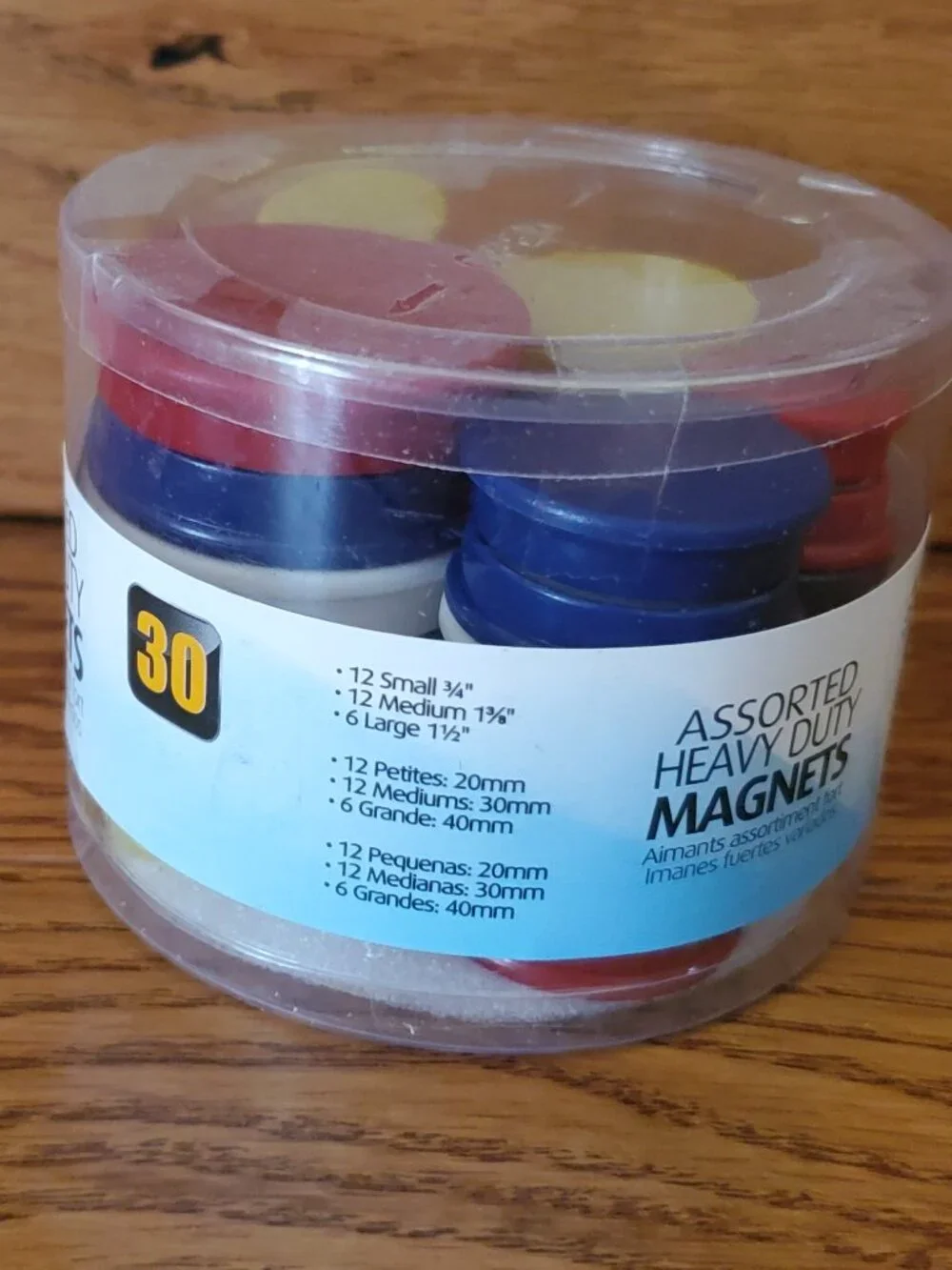 2 for $15 | BNNU Officemate Assorted Set of 30 Heavy Duty Magnets